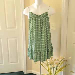 Tommy Jean Slip dress Pink,Green and White